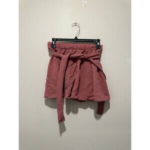 Bershka Women's Shorts Size Small Paperbag Tie Waist